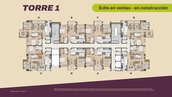 Torre 1 - Planta Típica Torre 1.