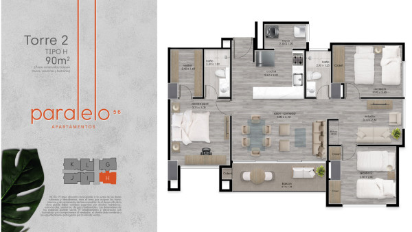 Planos Torre 2 - Tipo H